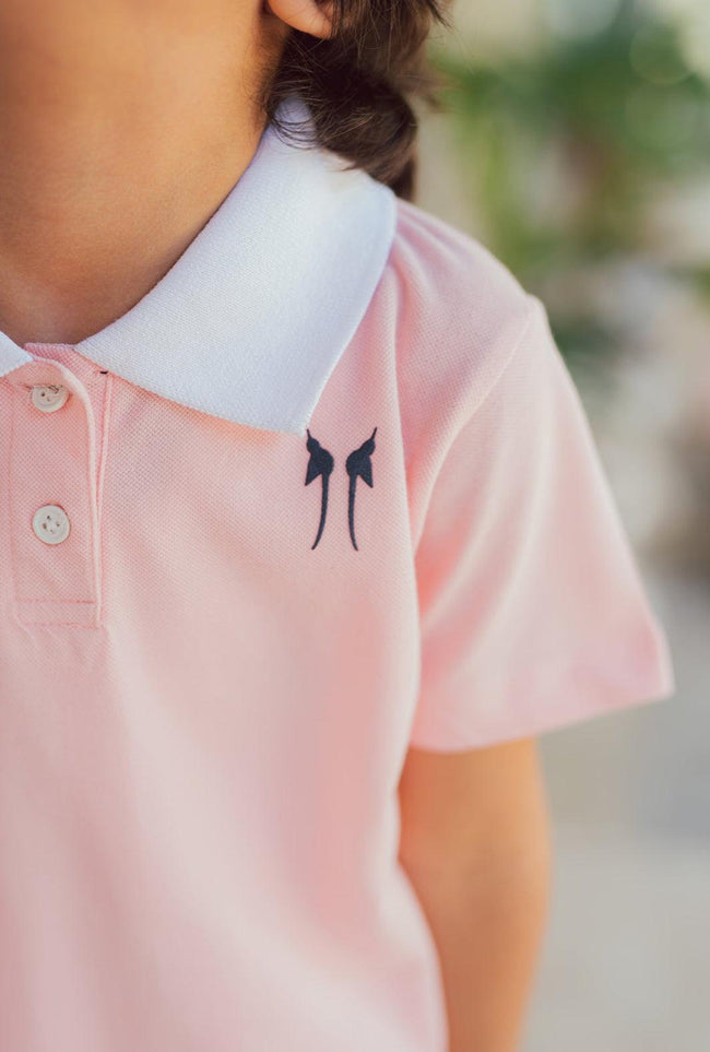 Pink Logo Polo Main Image