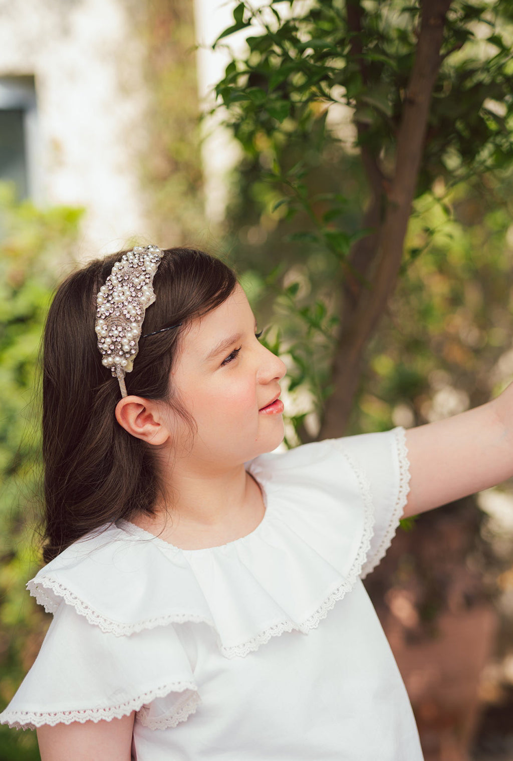 Frilly White Blouse