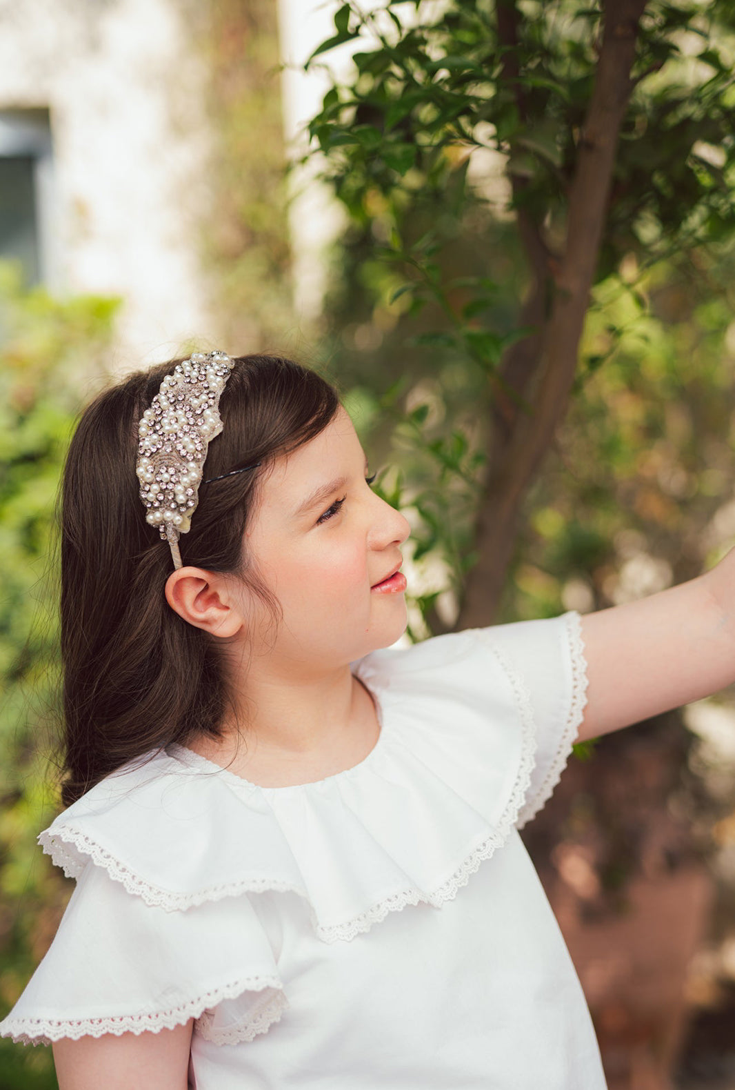Frilly White Blouse