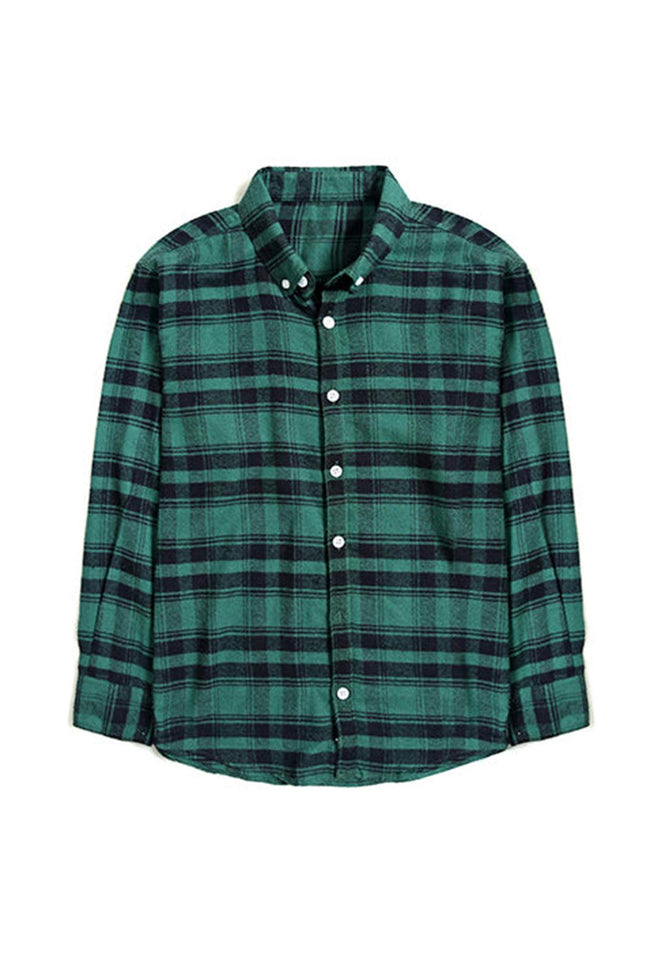 Forest Green Plaid Shirt Hover Image