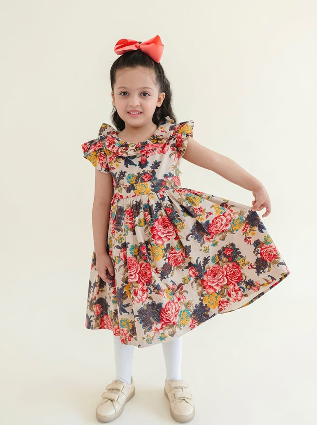 Rose Garden Corduroy Dress Main Image