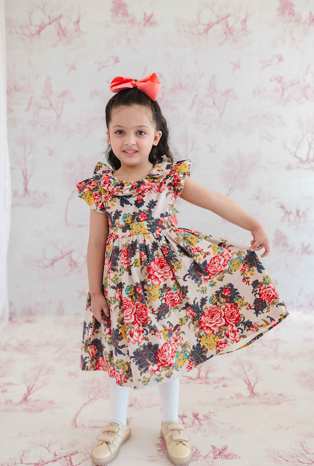 Rose Garden Corduroy Dress