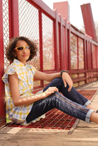 Rainbow Stitch Jeans