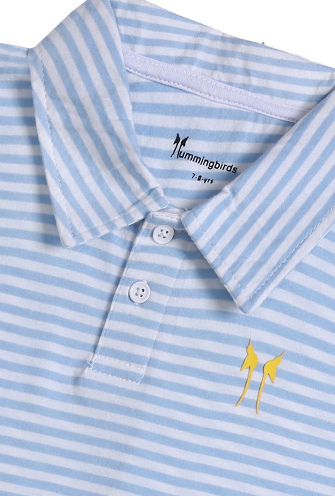 Blue White Polo