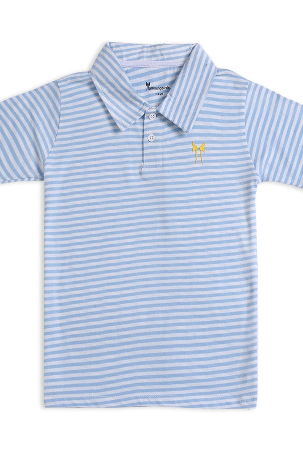 Blue White Polo
