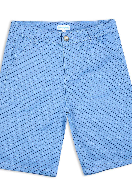 Blue Dotted Shorts