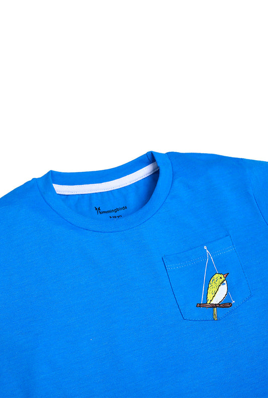 Little Blue Bird T Shirt