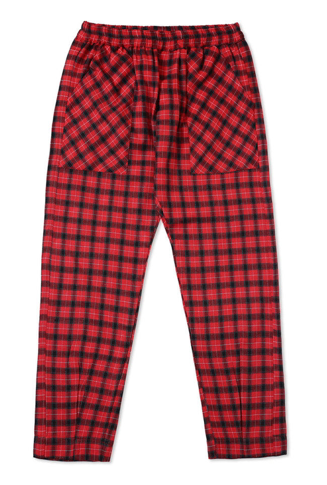 Red & Black Checkered Pants Hover Image