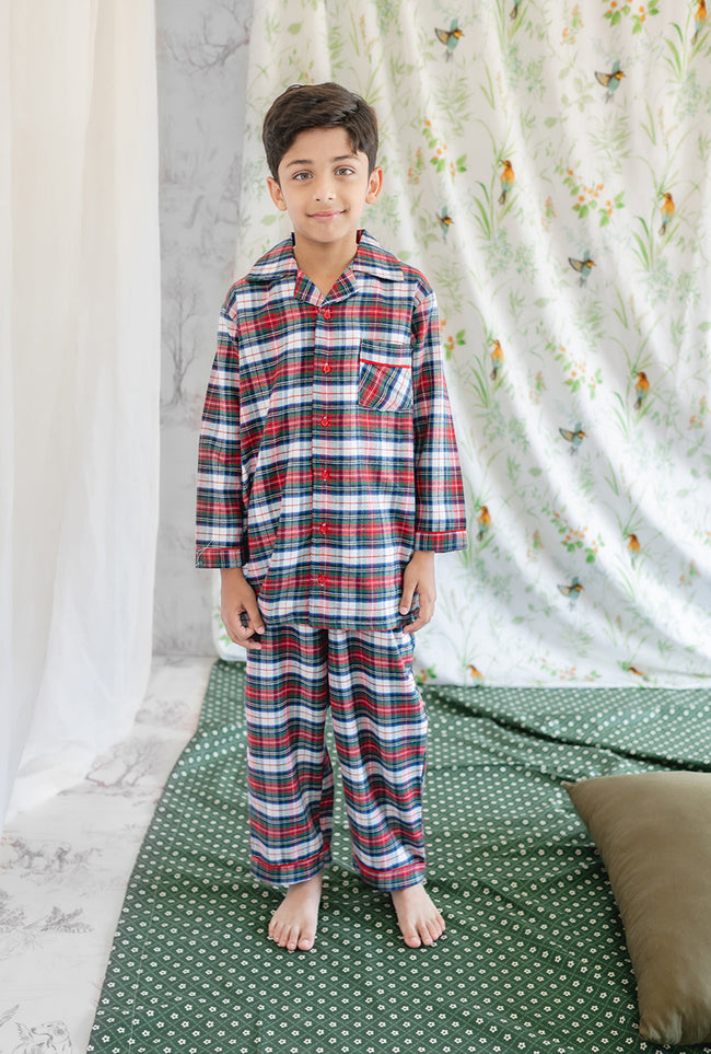 Flannel Night Suit 2 PC Hover Image