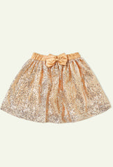 Shimmery Gold Sequin Skirt