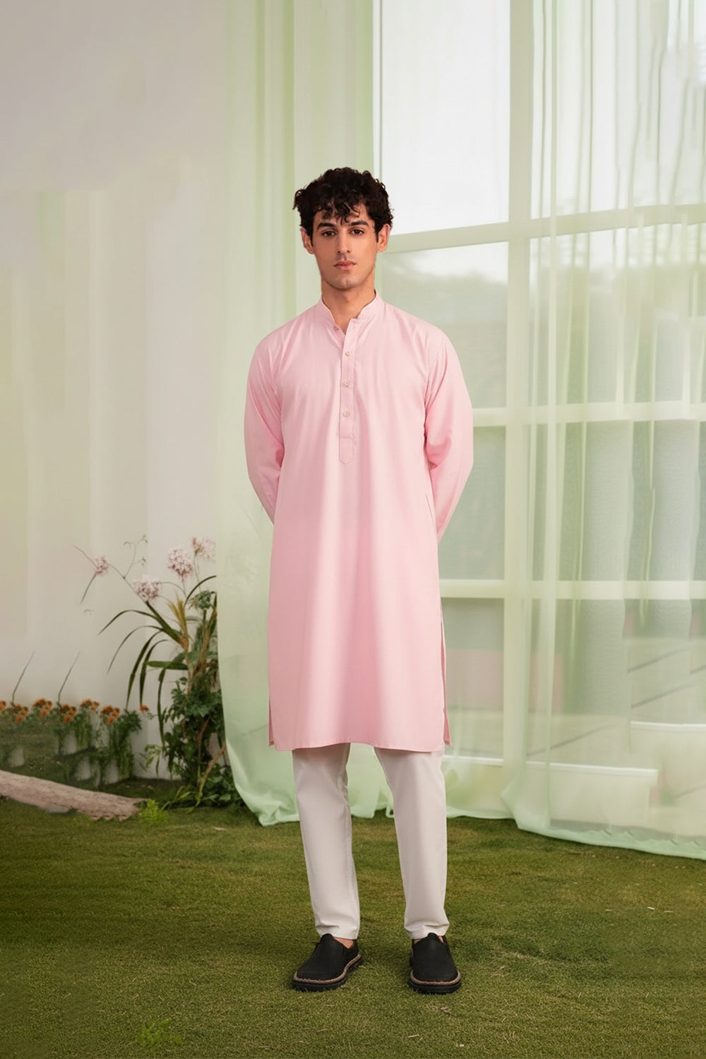 Pink Kurta – Men - (1 Piece)