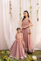 Champagne & Gold - Embroidered Dress (with Sleeves)
