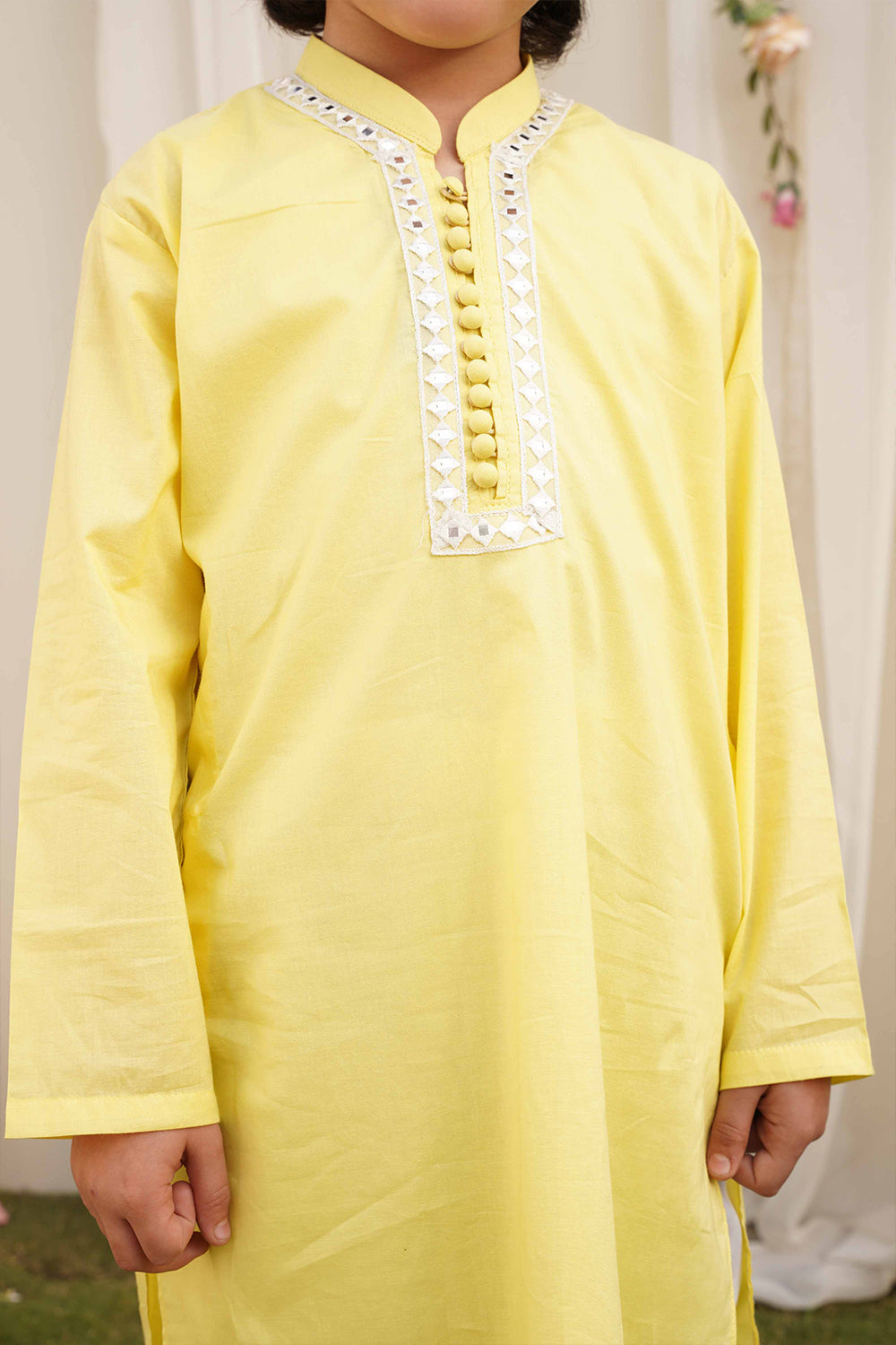 Amaltas - Mirror Embroidery Kurta ~ Cotton Chambray