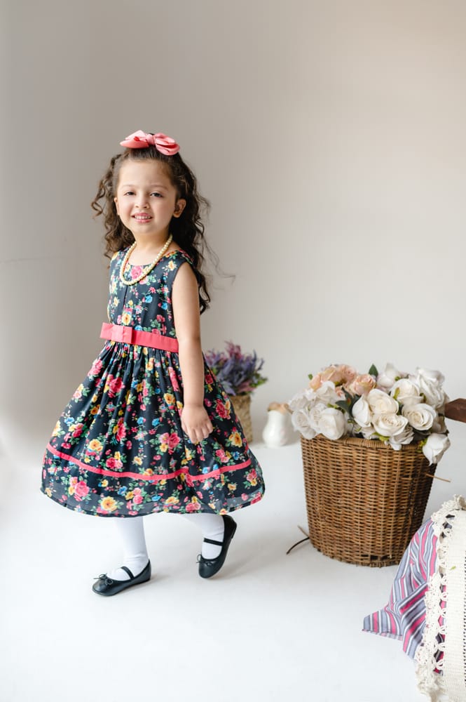 Floral Odyssey Silk Dress