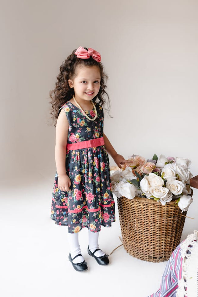 Floral Odyssey Silk Dress Hover Image