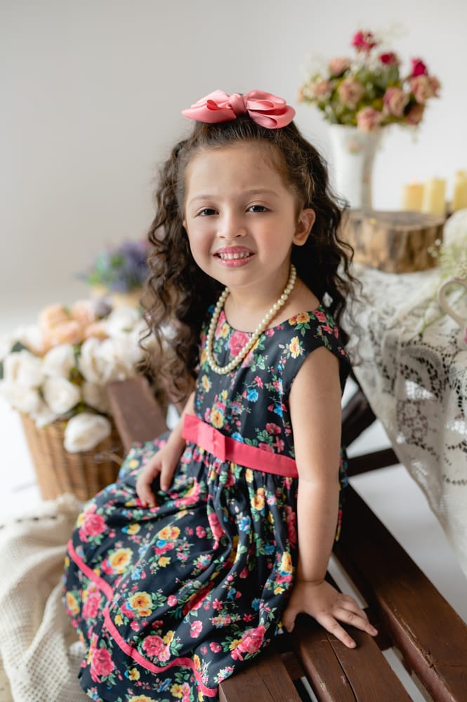 Floral Odyssey Silk Dress
